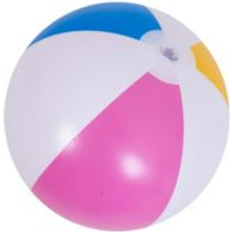 Northlight Pool Central 16" Inflatable 6-Panel Beach Ball Swimming Pool Toy White