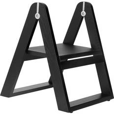 Gejst Reech Step Ladder Black Seating Stool 47cm