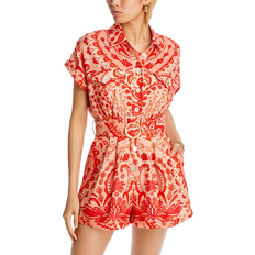 Farm Rio Jaipur Romper - Red