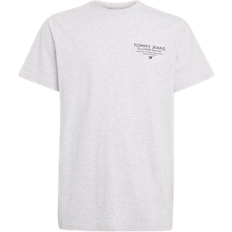 Tommy Jeans Essential Slim Fit Logo Graphic T-shirt - Silver Grey