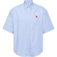 Ami Paris Boxy Fit Short Sleeve Shirt - Cashmere Blue