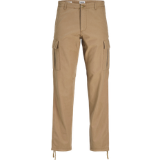 Brown - Men Trousers & Shorts Jack & Jones Kane Barkley Relaxed Fit Cargo Trousers - Brown/Elmwood