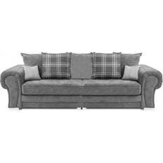 Verona Scatter Grey Sofa 250cm 4 Seater