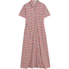 White Stuff Rua Jersey Print Midi Dress - Red Print