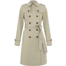 Hobbs Saskia Shower Resistant Trench Coat - Sage Green