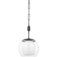 Hudson Valley Lighting Clementon Distressed Bronze/White/Transparent Pendant Lamp 27.9cm