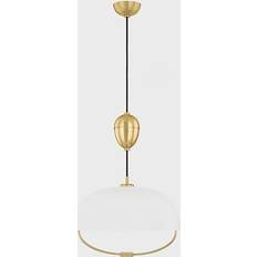 Mitzi Liliana Aged Brass/Soft White Pendant Lamp 45.7cm