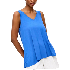 Tu V Front & Back Vest Top - Bright Blue