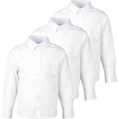 Tu Kid's Dress With Ease School Shirts 3-pack - White