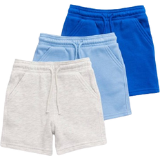 Tu Kid's Sweat Shorts 3-pack - Grey/Blue