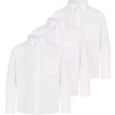 Tu Teen Long Sleeve Shirts 3-pack - White