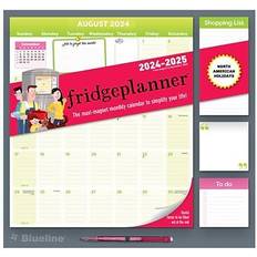 Blueline 2024-2025 Blueline Fridgeplanner 13.5" Monthly Magnet Calendar