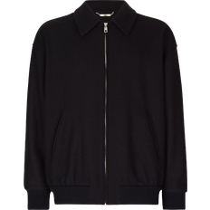 Wool Jackets Dolce & Gabbana Wool Blend Bomber Jacket - Blue