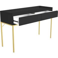 Zion 2 Drawers Black Dressing Table 45x100cm