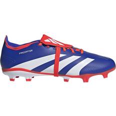 Men Sport Shoes Adidas Predator League Fold-over Tongue Firm Ground M - Lucid Blue/Cloud White/Solar Red