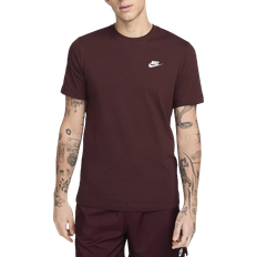 Nike Red T-shirts Nike Men's Sportswear Club T-shirt - Burgundy Crush