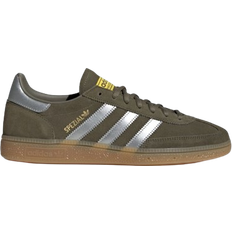 Green - Women Sport Shoes Adidas Handball Spezial - Olive Strata/Silver Metallic/Super Yellow