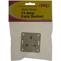 W4 Berker 13a socket white 21221w