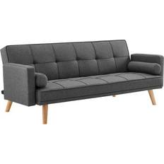 HOME DETAIL Sarnia Charcoal Sofa 191cm 3 Seater