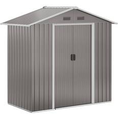 OutSunny Grey Garden Storage Units OutSunny 845-425GY 6.5x3.5ft