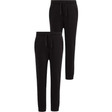 George Girl's Slim Leg School Joggers 2-pack - Black