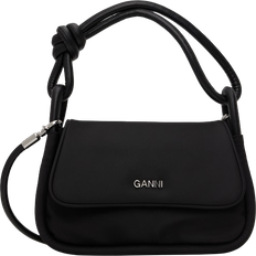 Ganni Knot Flap Over Bag - Black