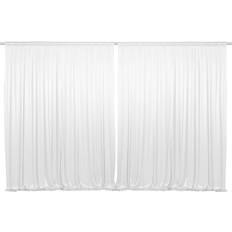 Lann's Linens Photography Backdrop Curtains 5x7ft 2 Set White