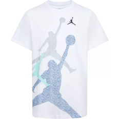 Nike Big Kid's Jordan Gradient Stacked Jumpman T-shirt - Industrial Blue (95D119-I1N)