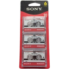 Cassettes Sony Microcassette 90 Audio Tapes - 6 pack