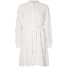 Selected Tatiana Long Sleeved Shirt Dress - Bright White