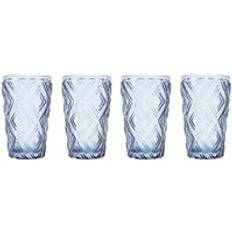 Blue Wine Glasses Premier Housewares Interiors Ph Set Of Four Blue Highball Wine Glass