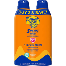 Banana Boat Ultra Sport Clear Sunscreen Spray SPF50 340g 2-pack