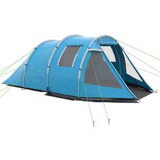 4 man tents OutSunny Camping Tent With 2 Rooms For 3-4 Persons