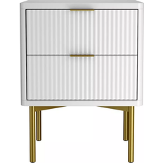 Valencia VLC001A White Bedside Table 40x42cm