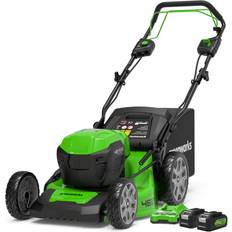 Foldable handle Lawn Mowers Greenworks GWGD24X2LM46SPK4X (2x4.0Ah) Battery Powered Mower