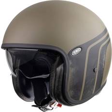 Open Faces Motorcycle Helmets Premier Vintage BTR Military Green Adult