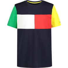 Tommy Hilfiger Kid's Flag Block Colorblocked Cotton Short-Sleeve T-shirt - Navy Blazer