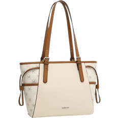 Miss Lulu Elegant Tote Bag - Beige/Brown