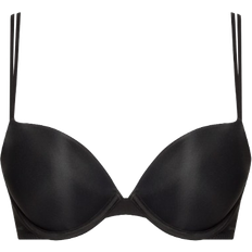 Calvin Klein Sheer Marquisette Push Up Bra - Black