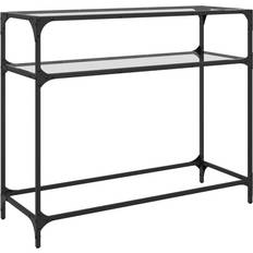 vidaXL 846026 Transparent Console Table 35x98cm