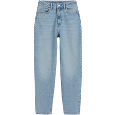 H&M Slim Mom High Ankle Jeans - Light Denim Blue