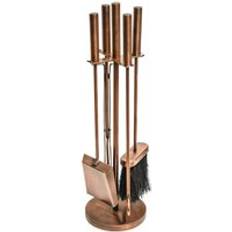 Ivyline Fireside Companion Set Round Iron