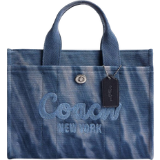 Coach Cargo Tote Bag with Tie Dye - Silver/Midnight Navy