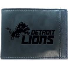 Evergreen Enterprises Detroit Lions Hybrid Leather Front Pocket Bi-Fold Wallet with Money Clip