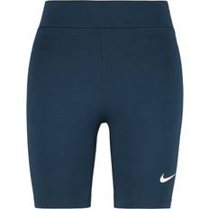 Nike Sportswear Classic Women's High Waisted 8" Biker Shorts - Armory Navy/Sail