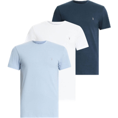 AllSaints Tonic Crew Ramskull T-Shirts 3-pack - Blue/White