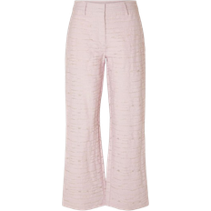 Selected Textured Wide-Leg - Cradle Pink