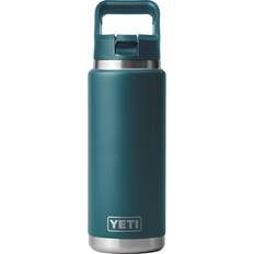 Yeti Rambler with Color-Matched Straw Cap Agave Teal Water Bottle 76.9cl