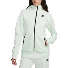 Nike Women's Sportswear Tech Fleece Windrunner Full Zip Hoodie - Barely Green/Black