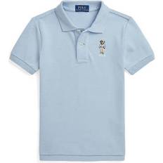 Polo Ralph Lauren Kid's Polo Bear Cotton Mesh Polo Shirt - Blue